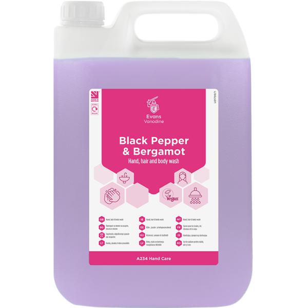 Evans-Black-Pepper---Bergamot-Hand-Hair-and-Body-Wash-5L